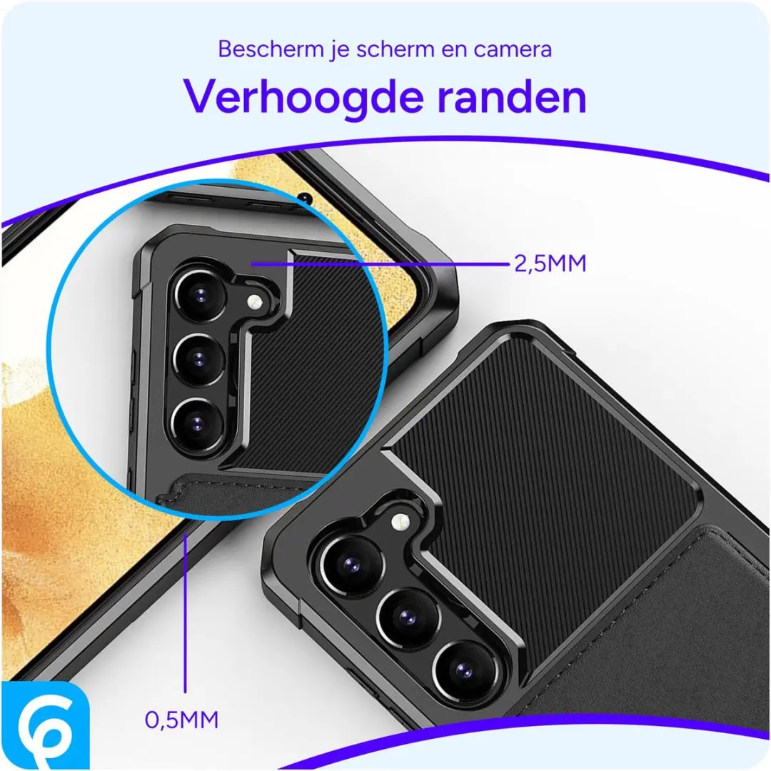 Selected Portemonnee Hoesje Samsung Galaxy S23+ - 4 Pasjes - Zwart