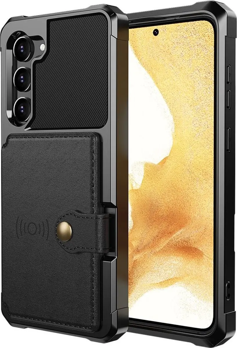 Selected Portemonnee Hoesje Samsung Galaxy S23+ - 4 Pasjes - Zwart