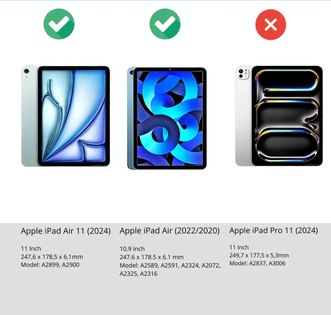 Nillkin Toetsenbordhoes Apple iPad Air 10.9" - QWERTY - Zwart