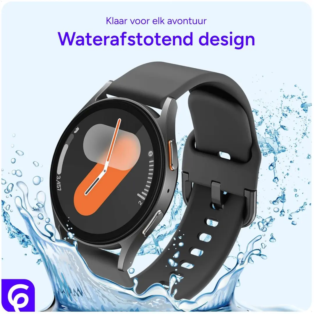 Selected SBG Universeel 22mm Horloge Bandje Siliconen - Antraciet
