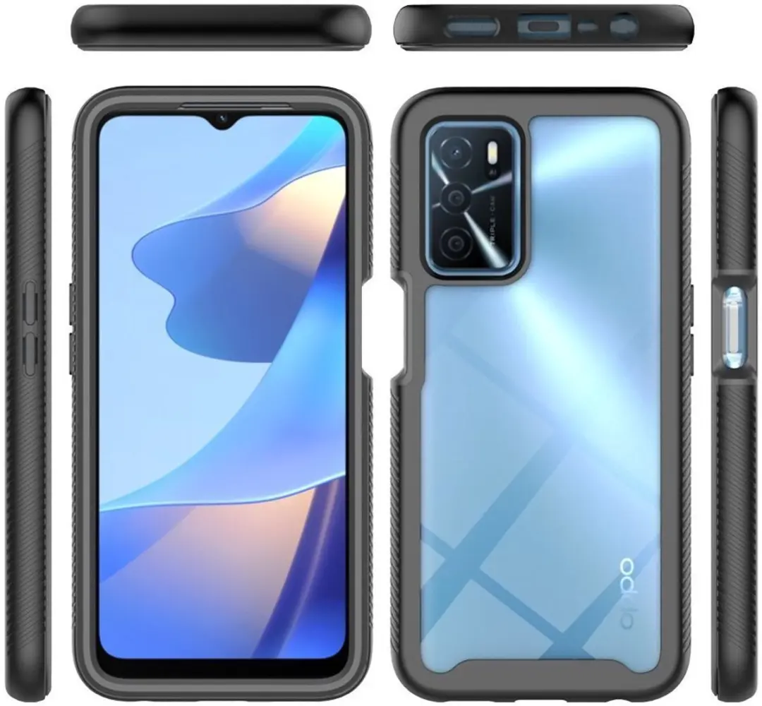 Selected Oppo A54s Hoesje - Blauw - Full Protect