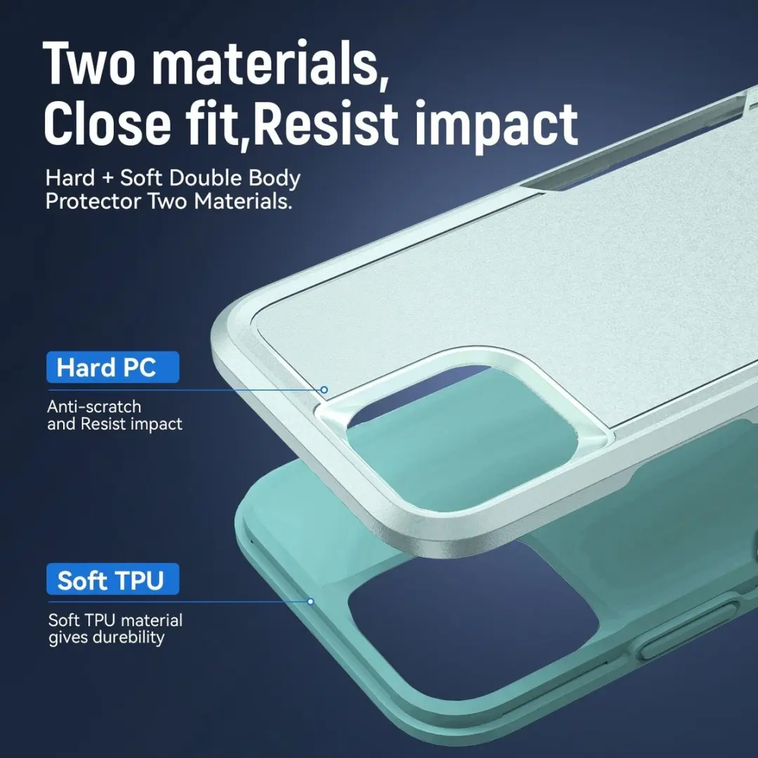 Selected Back Cover iPhone 14 Pro Rugged Hoesje - Groen