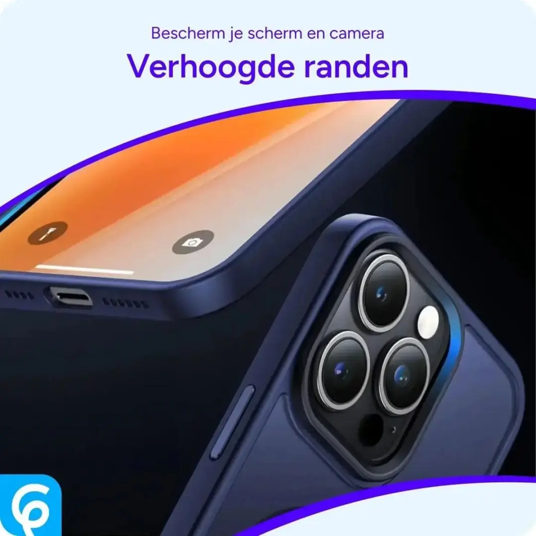Selected Hoesje iPhone 15 Pro MagSafe - Donkerblauw