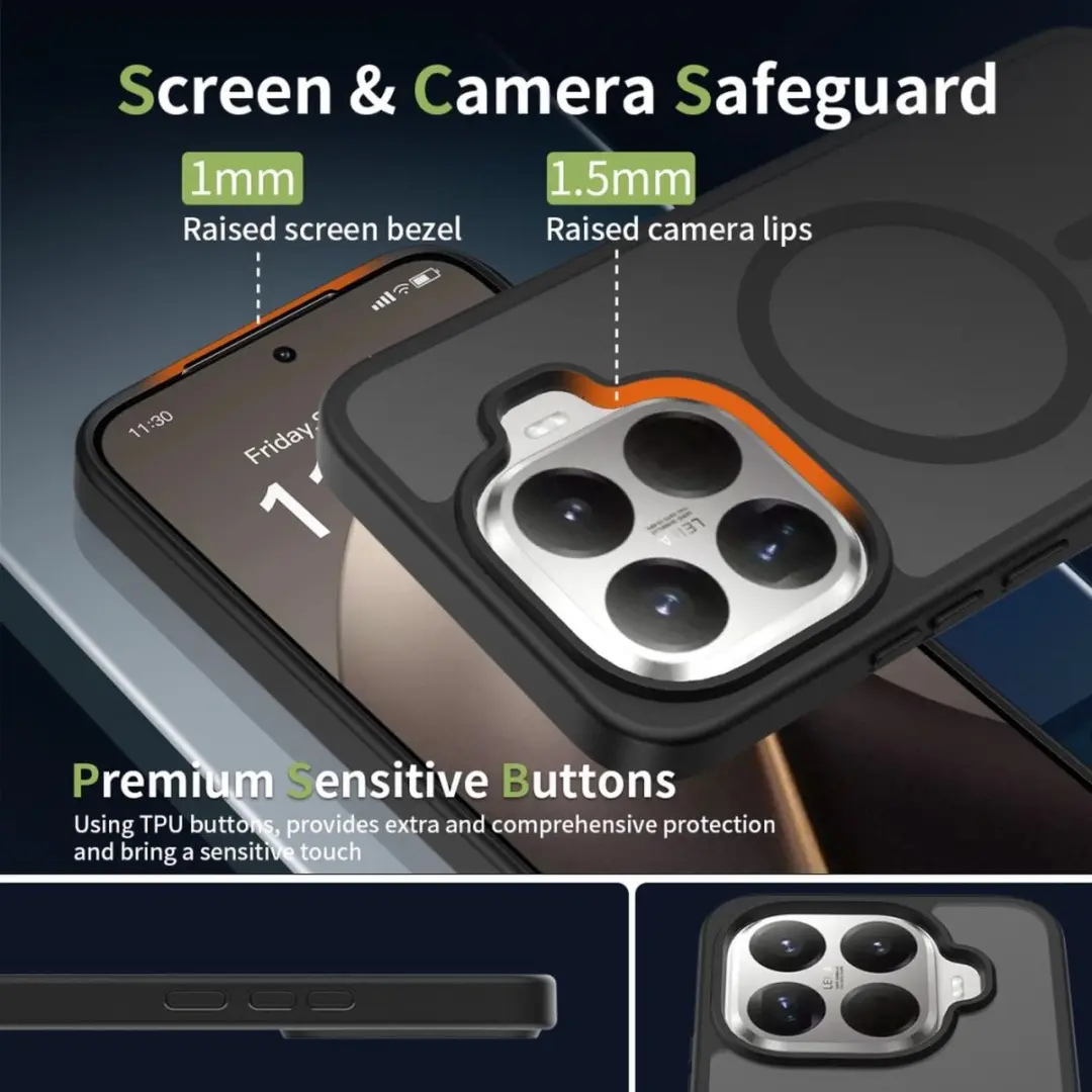 Selected Xiaomi 15T Pro Hybrid Back Cover - MagSafe Zwart