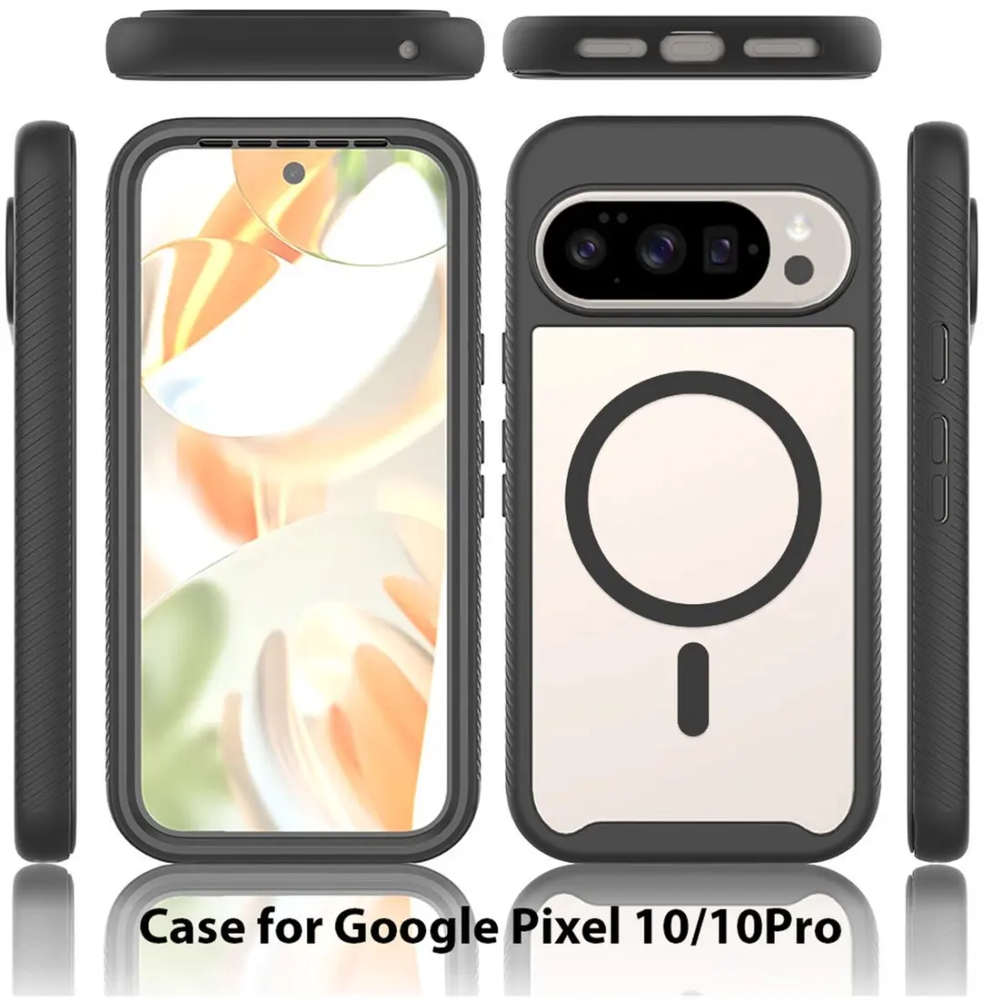 Selected PixelSnap Hoesje Google Pixel 10/10 Pro - MagSafe - Transparant/Zwart