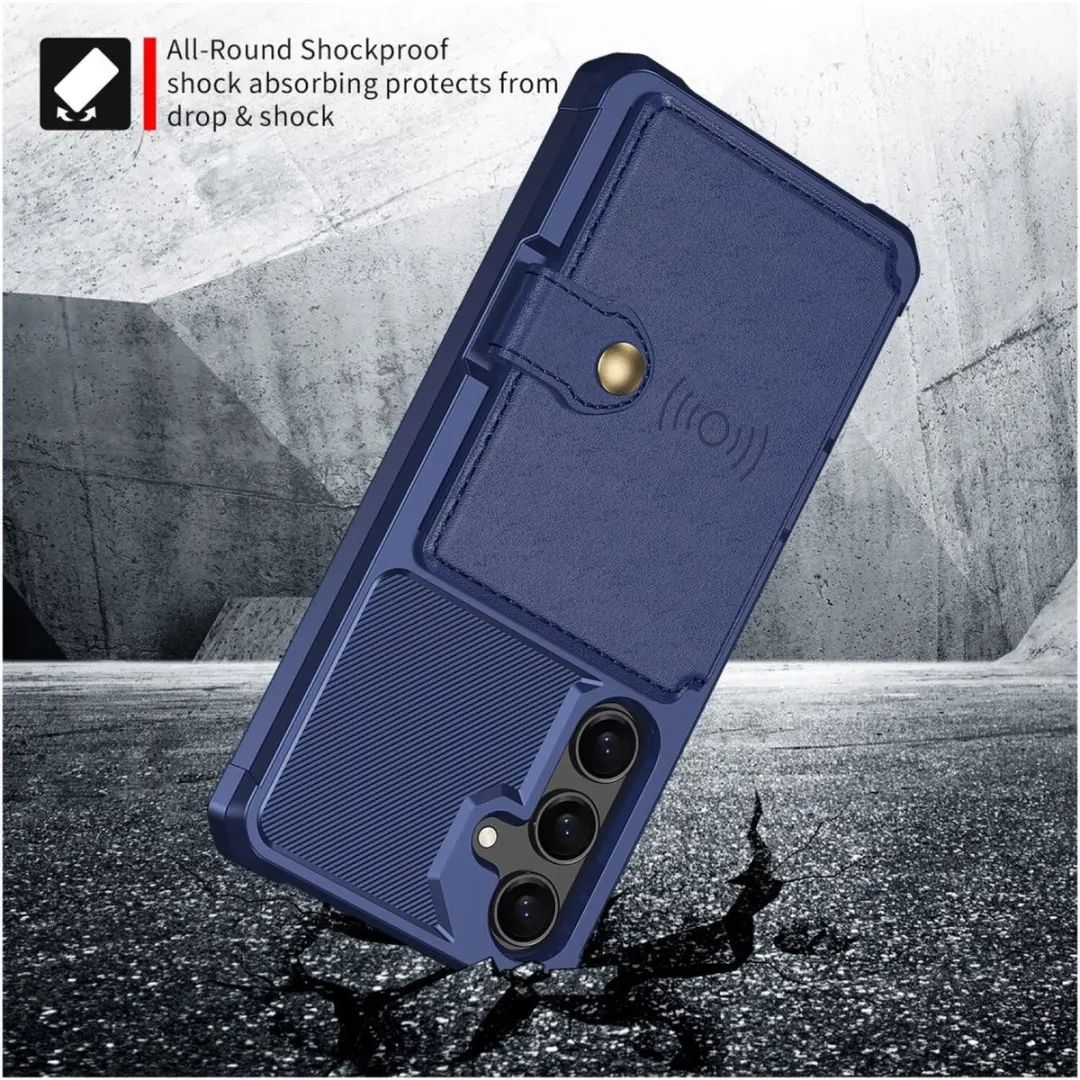 Selected Portemonnee Hoesje Samsung Galaxy A26 - 4 Pasjes - Blauw