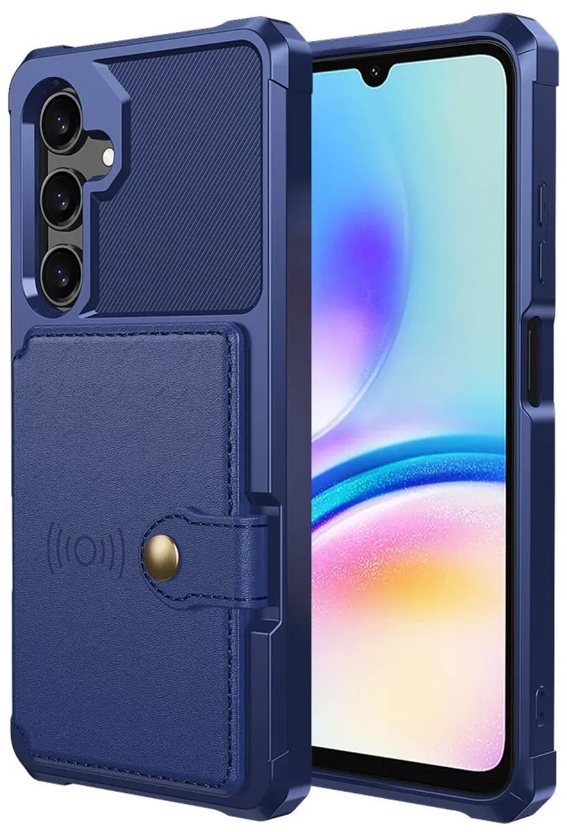 Selected Portemonnee Hoesje Samsung Galaxy A26 - 4 Pasjes - Blauw