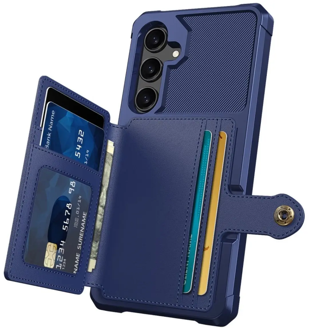 Selected Portemonnee Hoesje Samsung Galaxy A26 - 4 Pasjes - Blauw