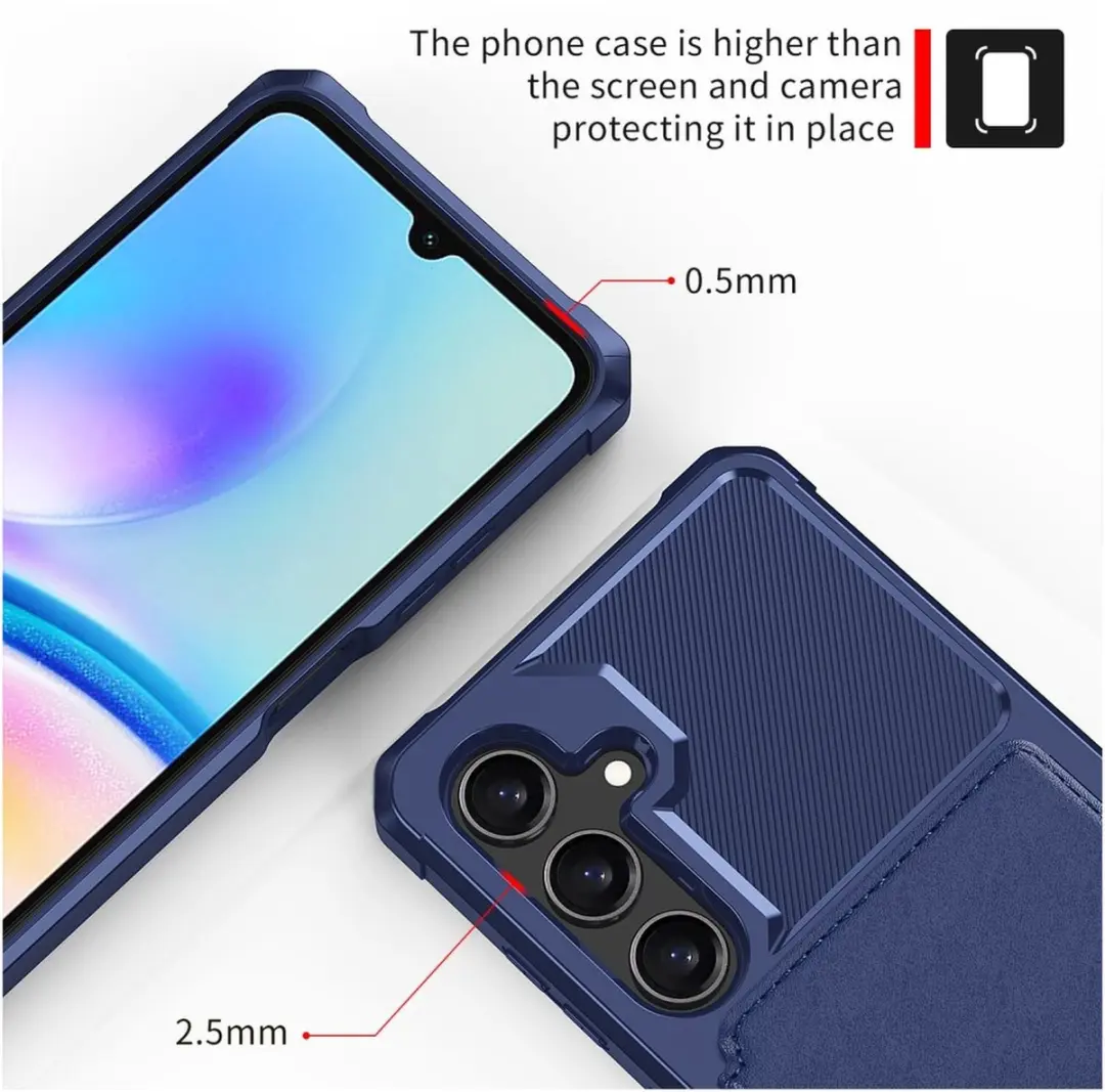 Selected Portemonnee Hoesje Samsung Galaxy A26 - 4 Pasjes - Blauw - afbeelding 6 van 6