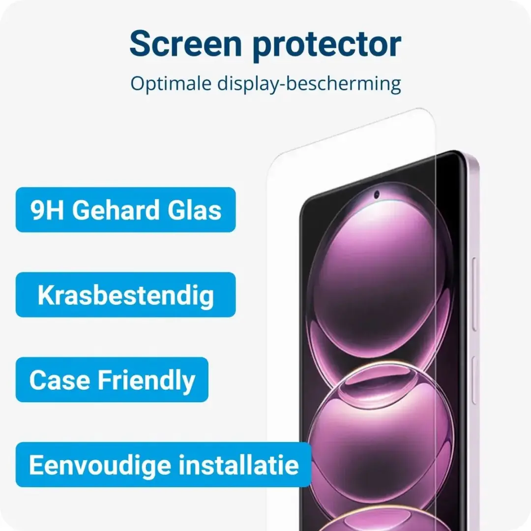 Selected Xiaomi Poco X5 Pro Schokbestendig Hoesje - 9H Glas - Transparant