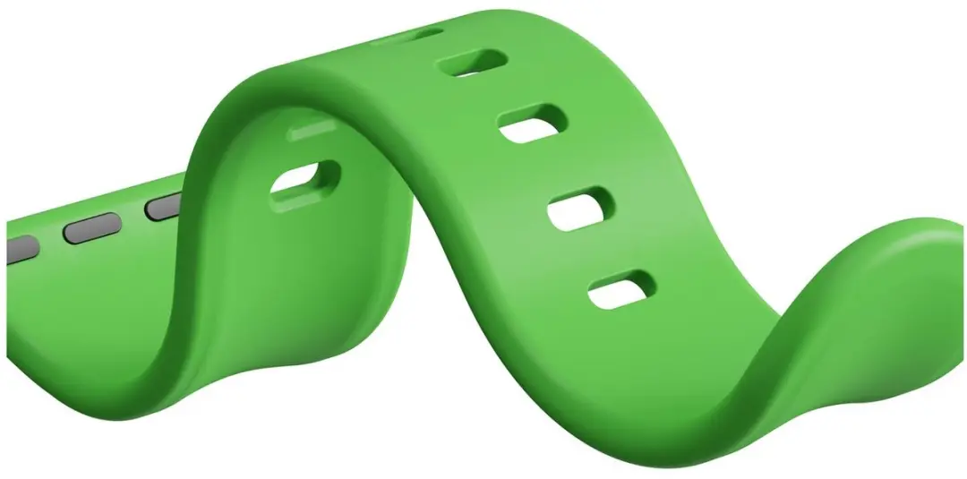 Selected SBG Siliconen Bandje Apple Watch 11 42mm - Lichtgroen