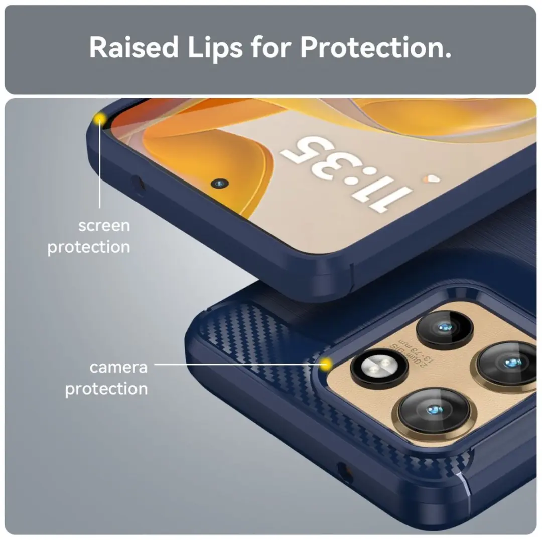 Selected TPU Hoesje Motorola Edge 60 Neo - Blauw