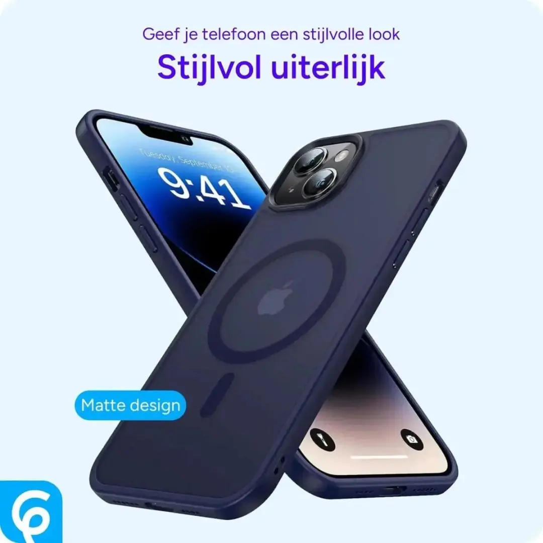 Selected iPhone 14 Hoesje MagSafe - Donkerblauw