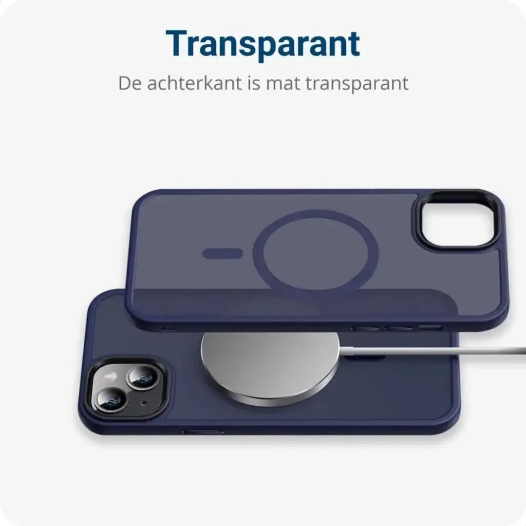 Selected iPhone 14 Hoesje MagSafe - Donkerblauw