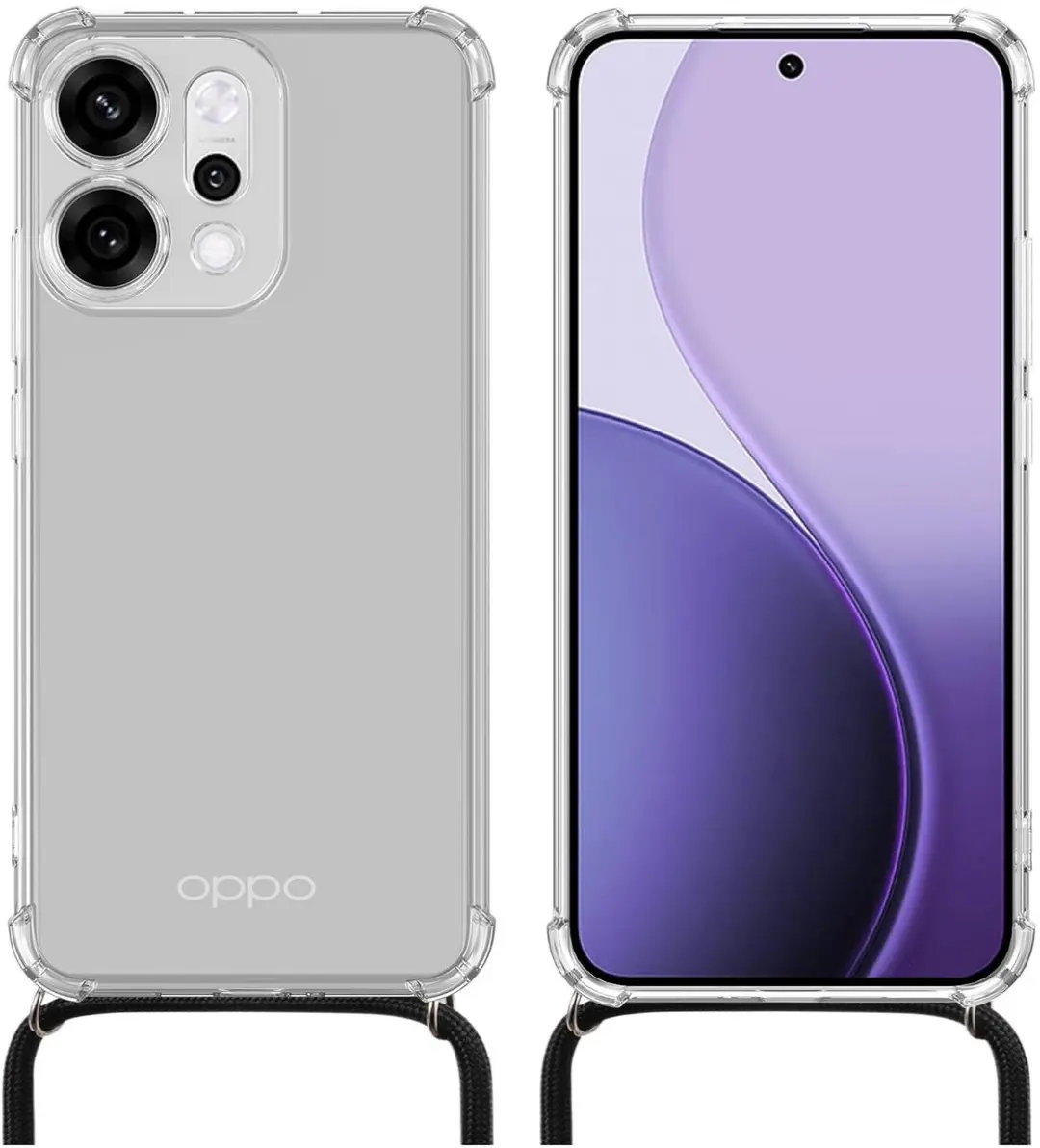 Selected Schokbestendig Hoesje Oppo Reno 14 - Transparant - afbeelding 6 van 6