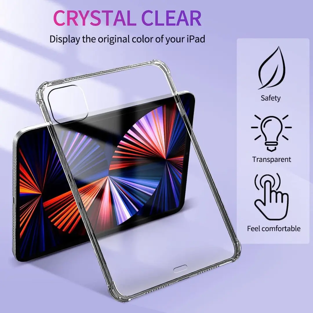 Selected TPU Hoes Apple iPad Pro 12.9 2018-2022 - Transparant