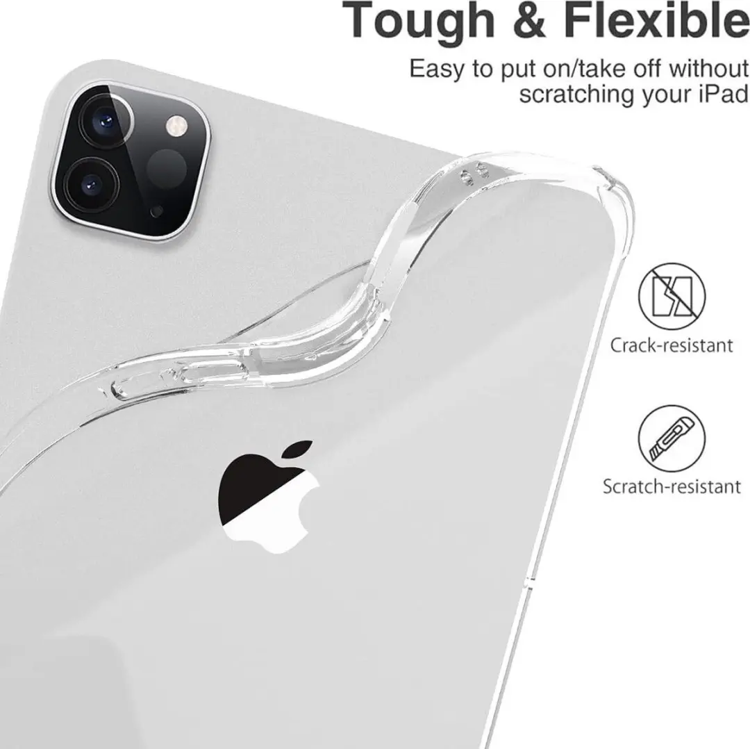 Selected TPU Hoes Apple iPad Pro 12.9 2018-2022 - Transparant