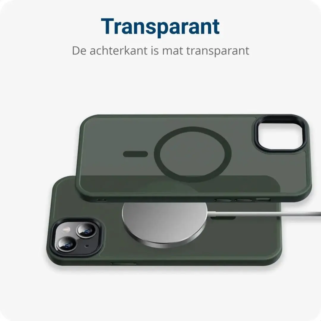 Selected by GSMpunt Apple iPhone 11 Hoesje - Donkergroen - MagSafe