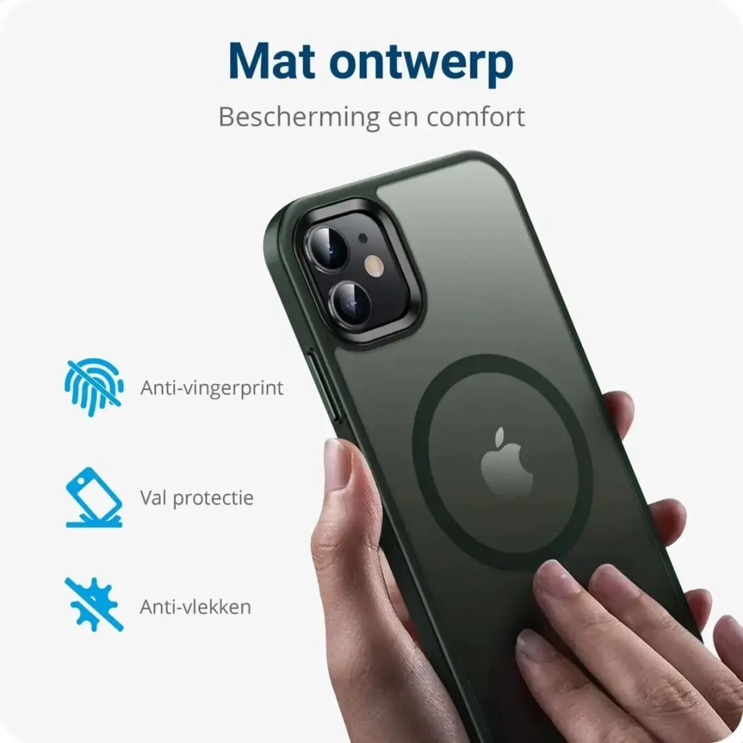 Selected by GSMpunt Apple iPhone 11 Hoesje - Donkergroen - MagSafe