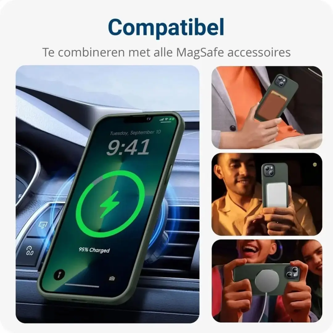 Selected by GSMpunt Apple iPhone 11 Hoesje - Donkergroen - MagSafe - afbeelding 6 van 6