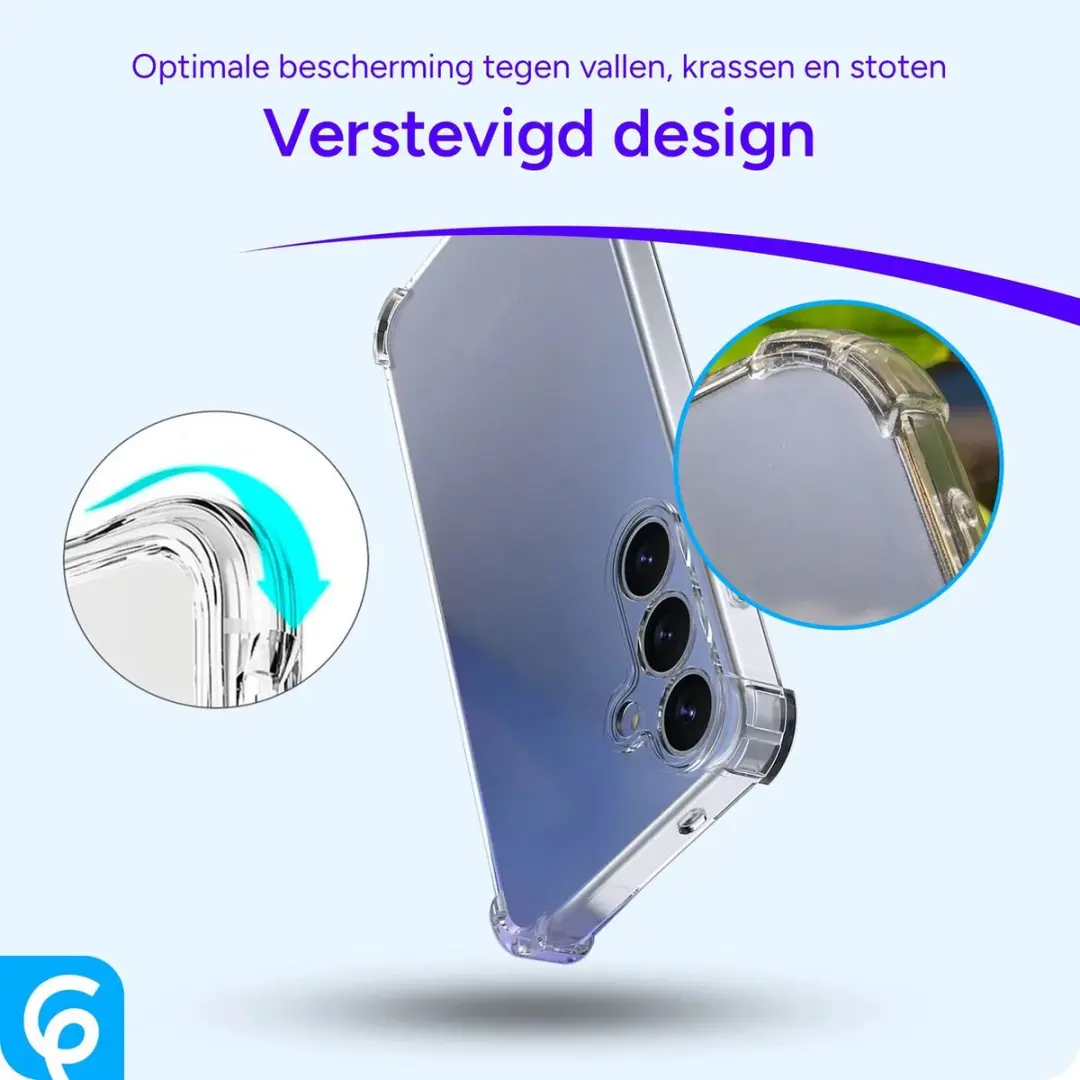 Selected by GSMpunt Samsung Galaxy A55 TPU Hoesje - Transparant - afbeelding 6 van 6