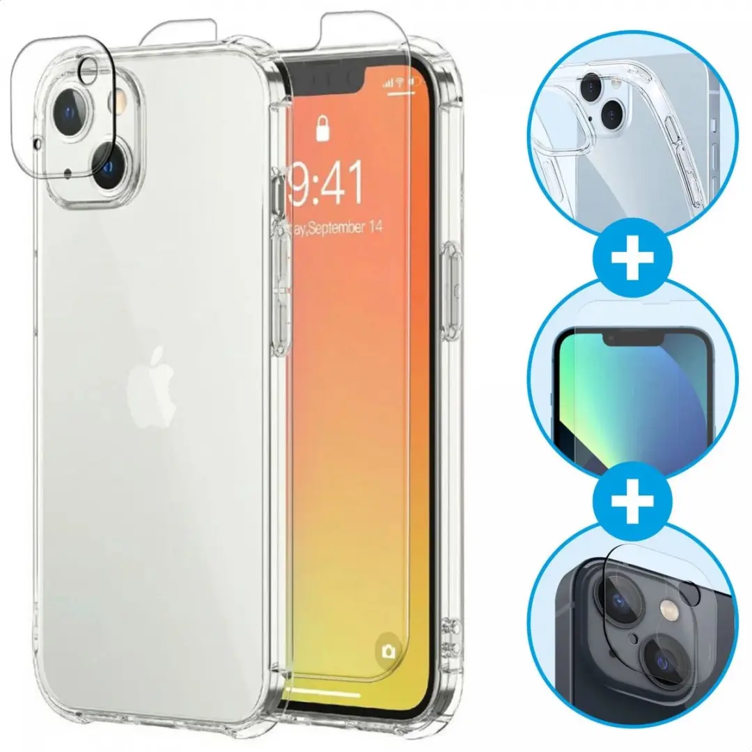 Selected iPhone 13 3-in-1 Schokbestendig Hoesje
