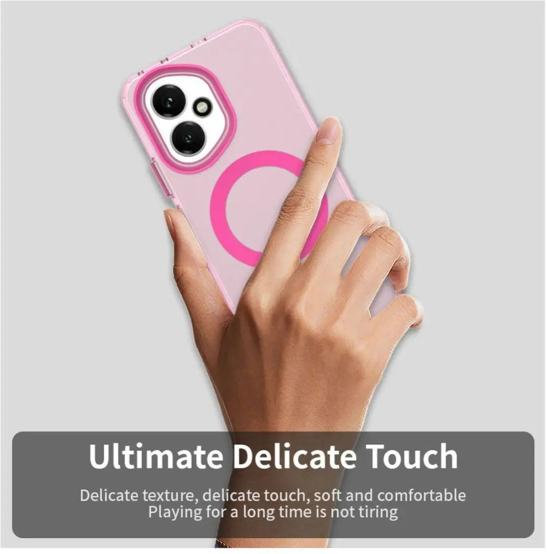 Selected MagSafe Backcover Honor 400 - Roze & Transparant