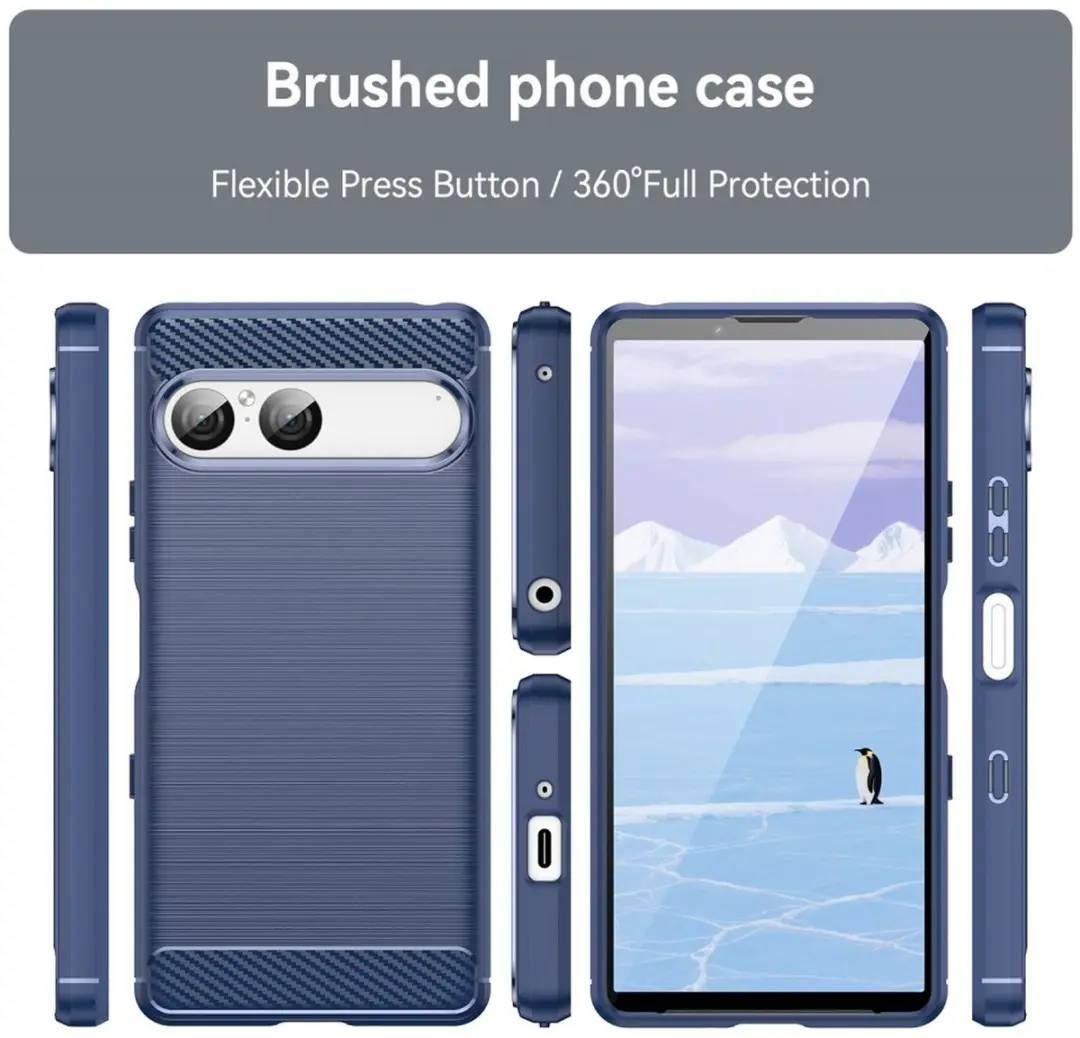 Selected TPU Hoesje Sony Xperia 10 VII - Blauw
