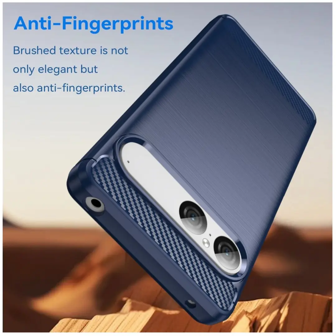 Selected TPU Hoesje Sony Xperia 10 VII - Blauw