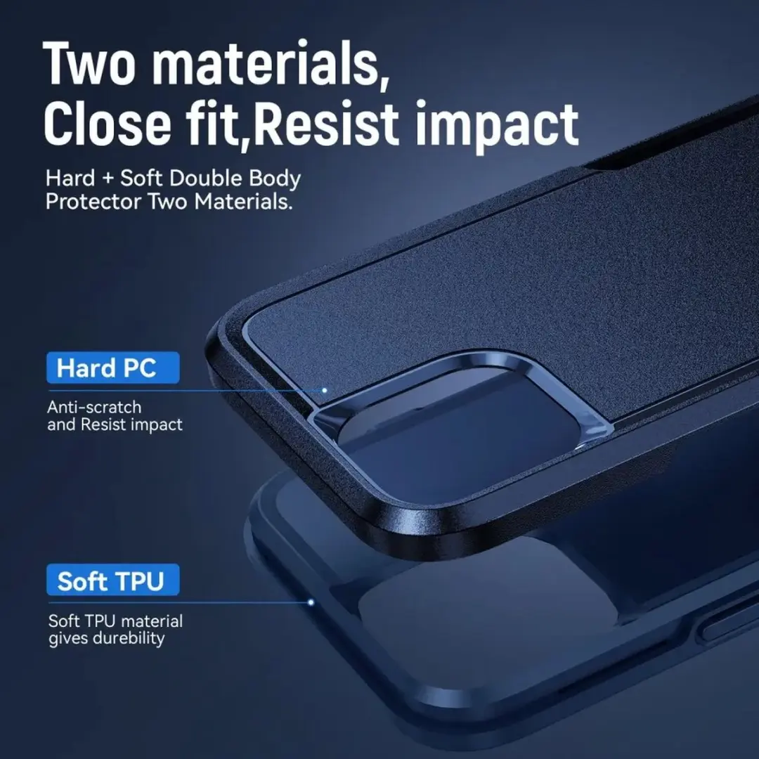 Selected Back Cover iPhone 15 Blauw - Schokbestendig
