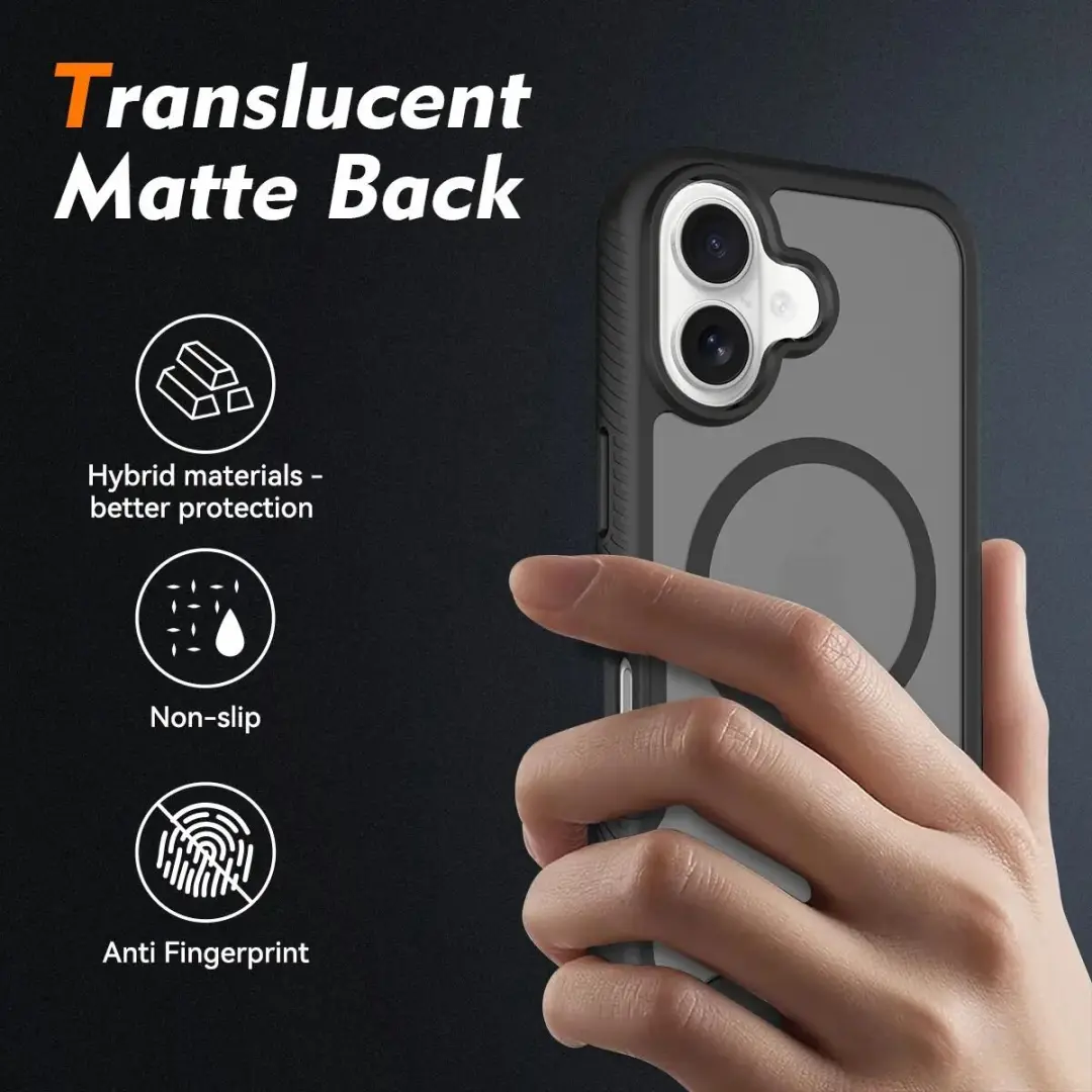 Selected Hoesje iPhone 16 Full Protect Matte Zwart