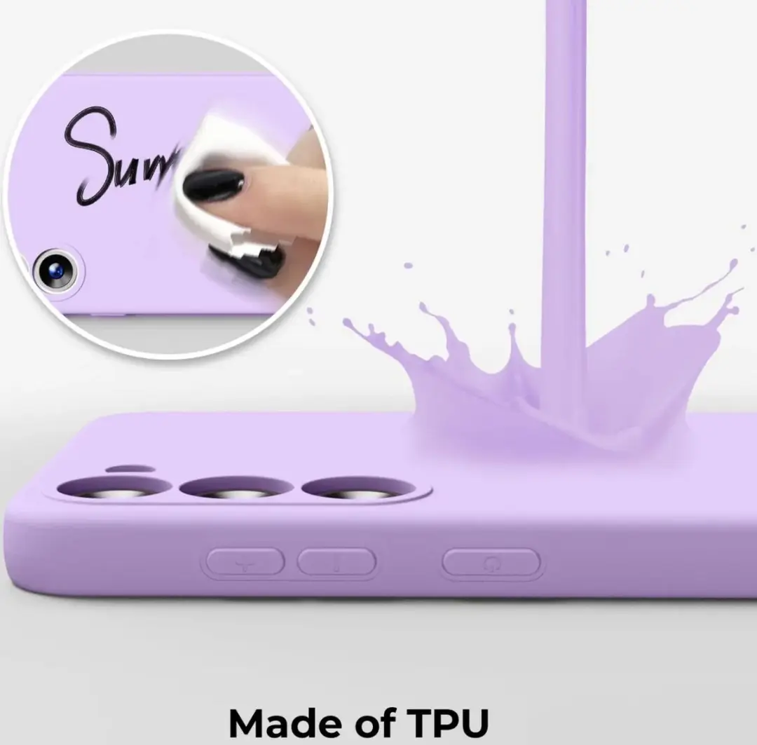 Selected Hoesje Samsung Galaxy S23 - Dun Flexibel TPU - Paars