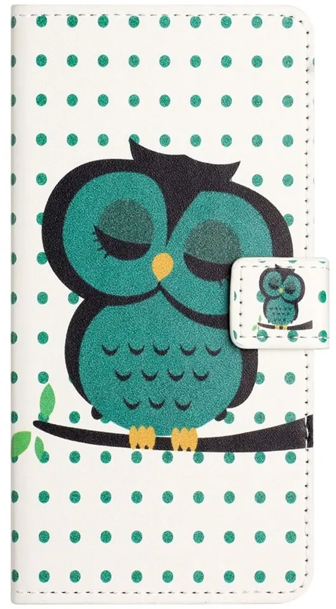 Selected Hoesje Samsung Galaxy A36 - Print Uil - 2 Pasjes