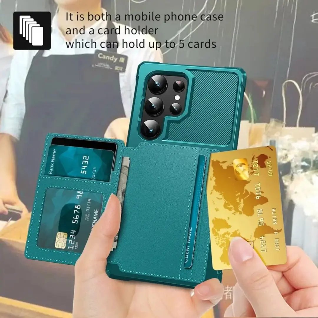 Selected Portemonnee Hoesje Samsung Galaxy S24 Ultra - Groen - afbeelding 6 van 6