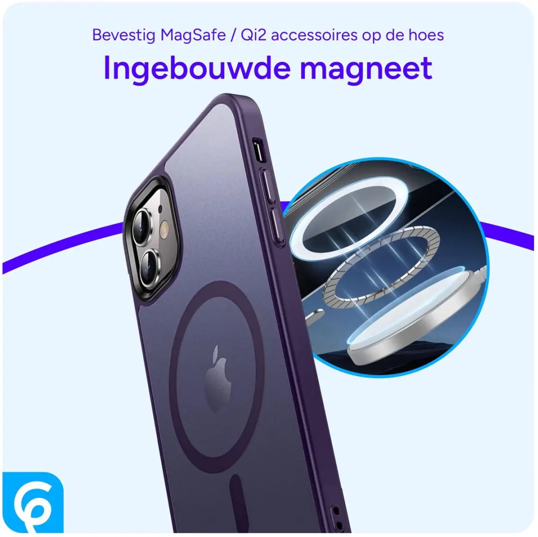 Selected by GSMpunt Apple iPhone 11 MagSafe Hoesje - Paars
