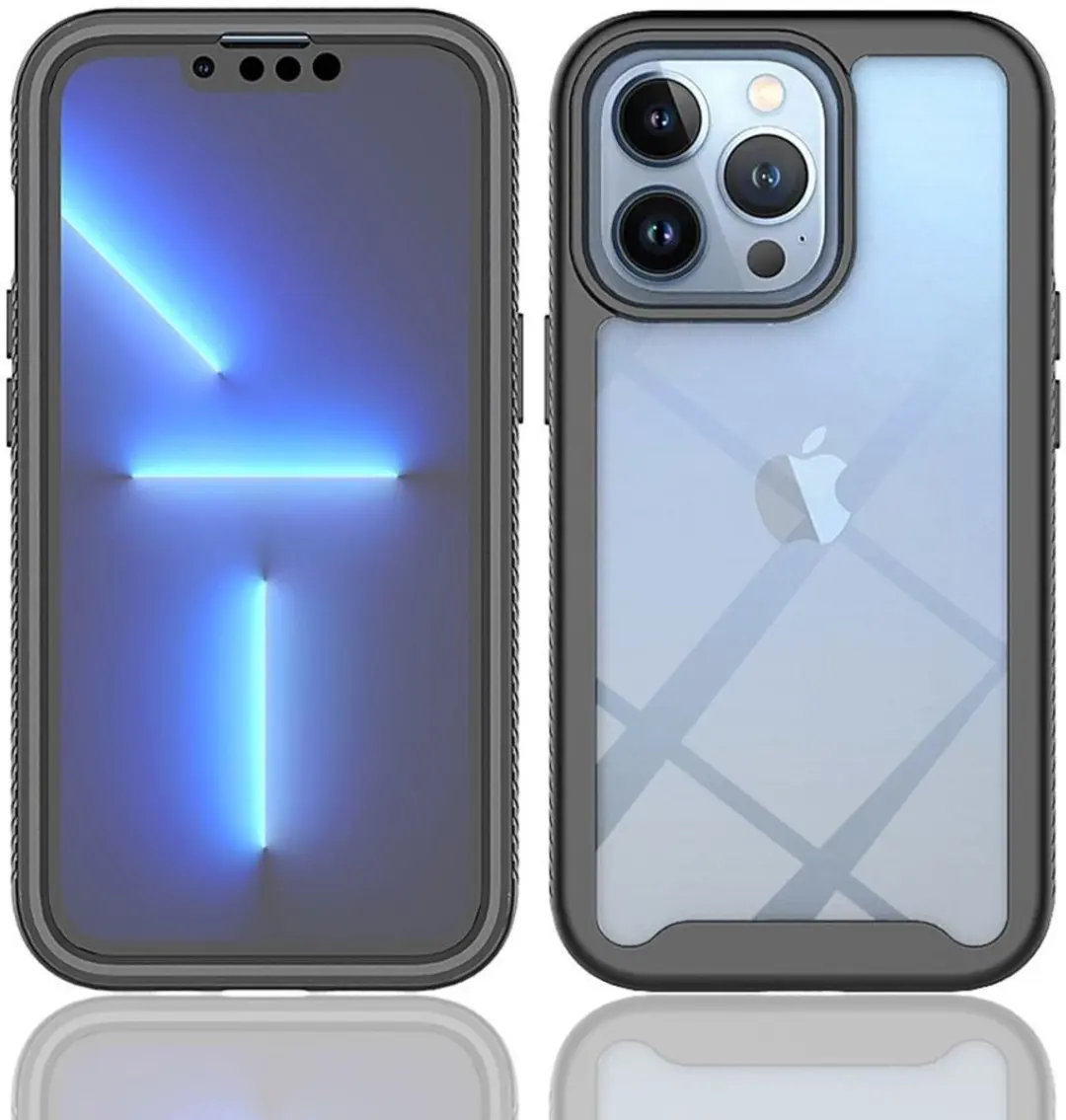 Selected by GSMpunt.nl iPhone 13 Pro Hoesje - Full Protect - Zwart/Transparant