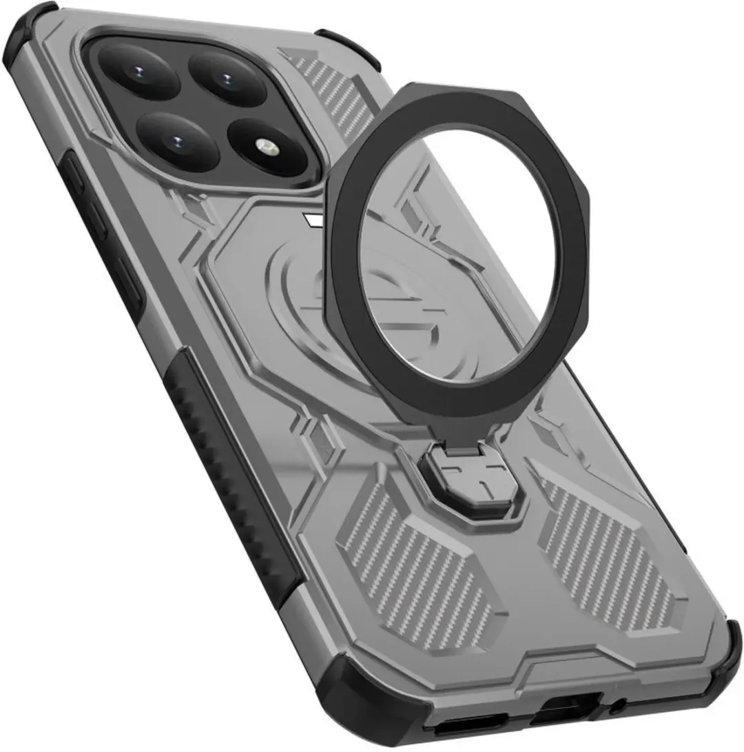 Selected Hoesje Xiaomi 15T MagSafe Grijs - 360° Draaibare Stand