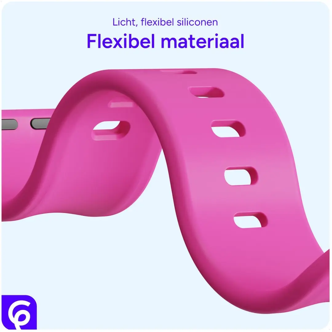 Selected SBG Siliconen Horlogebandje Apple Watch 38-42mm - Hot Pink