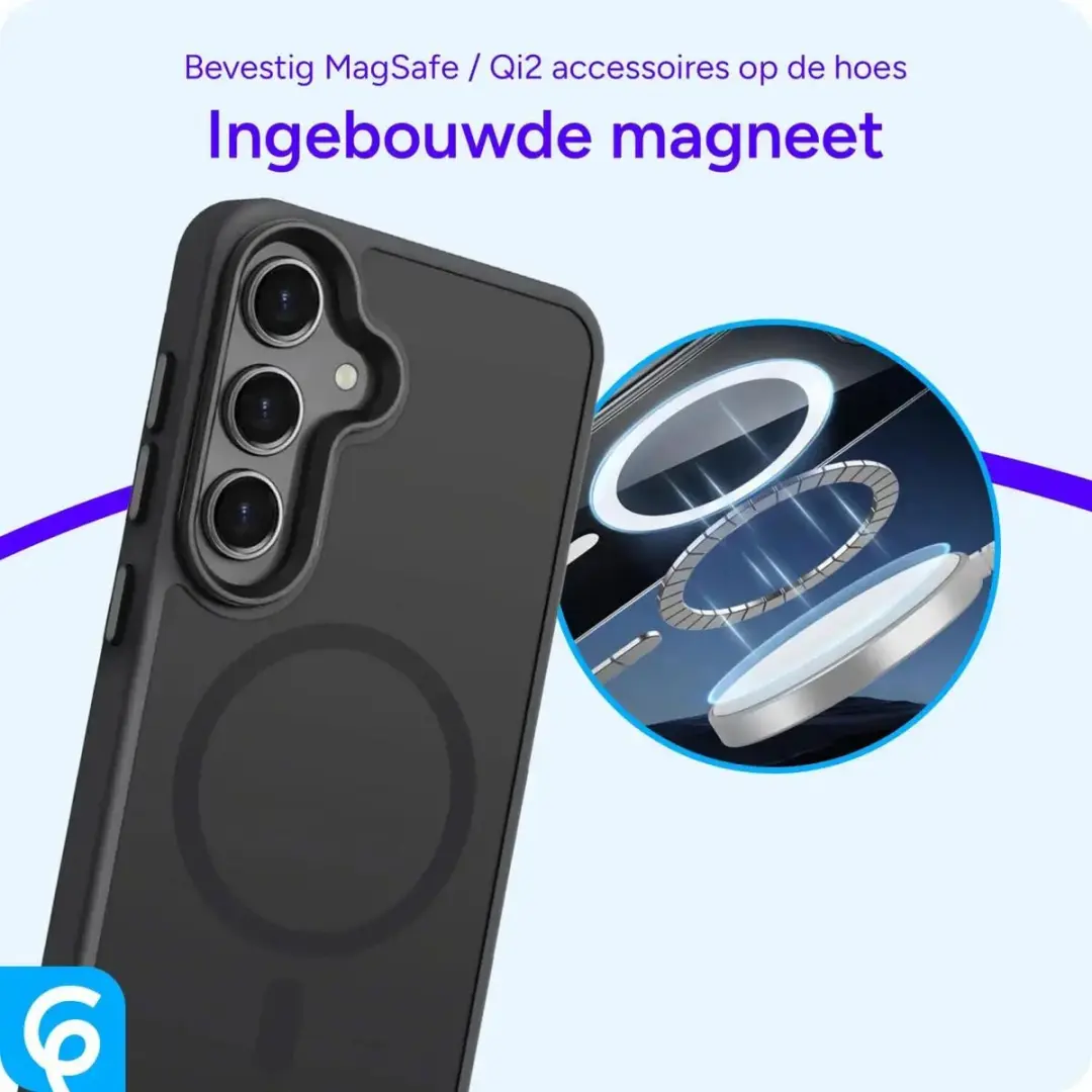Selected Hoesje Samsung Galaxy S24 MagSafe - Mat Zwart
