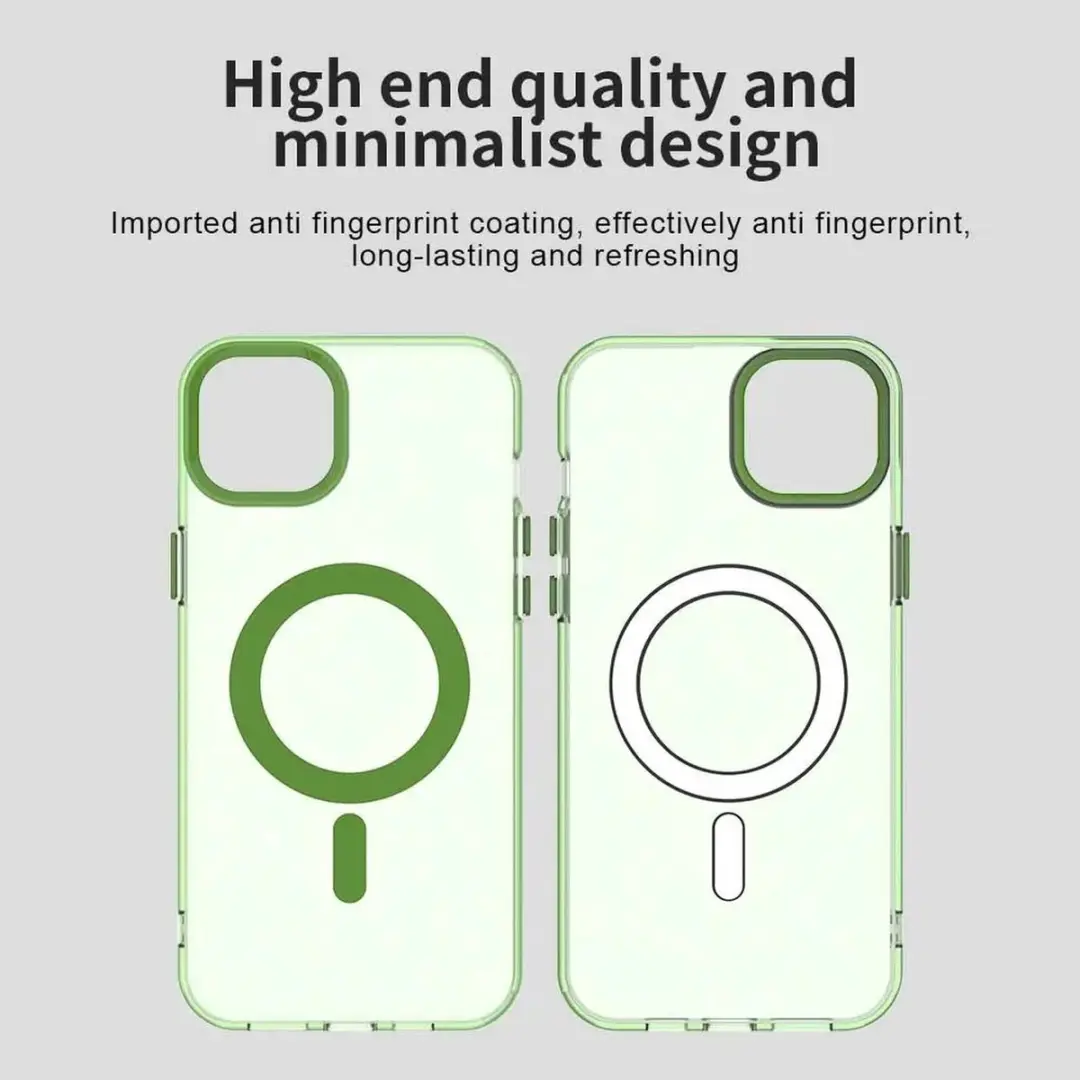 Selected MagSafe Backcover iPhone 15/14 Plus - Groen