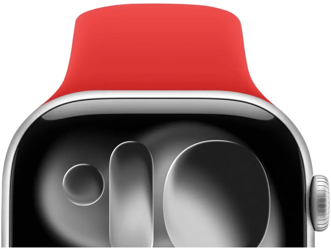 Selected SBG Siliconen Horlogeband Apple Watch 10 42mm - Rood
