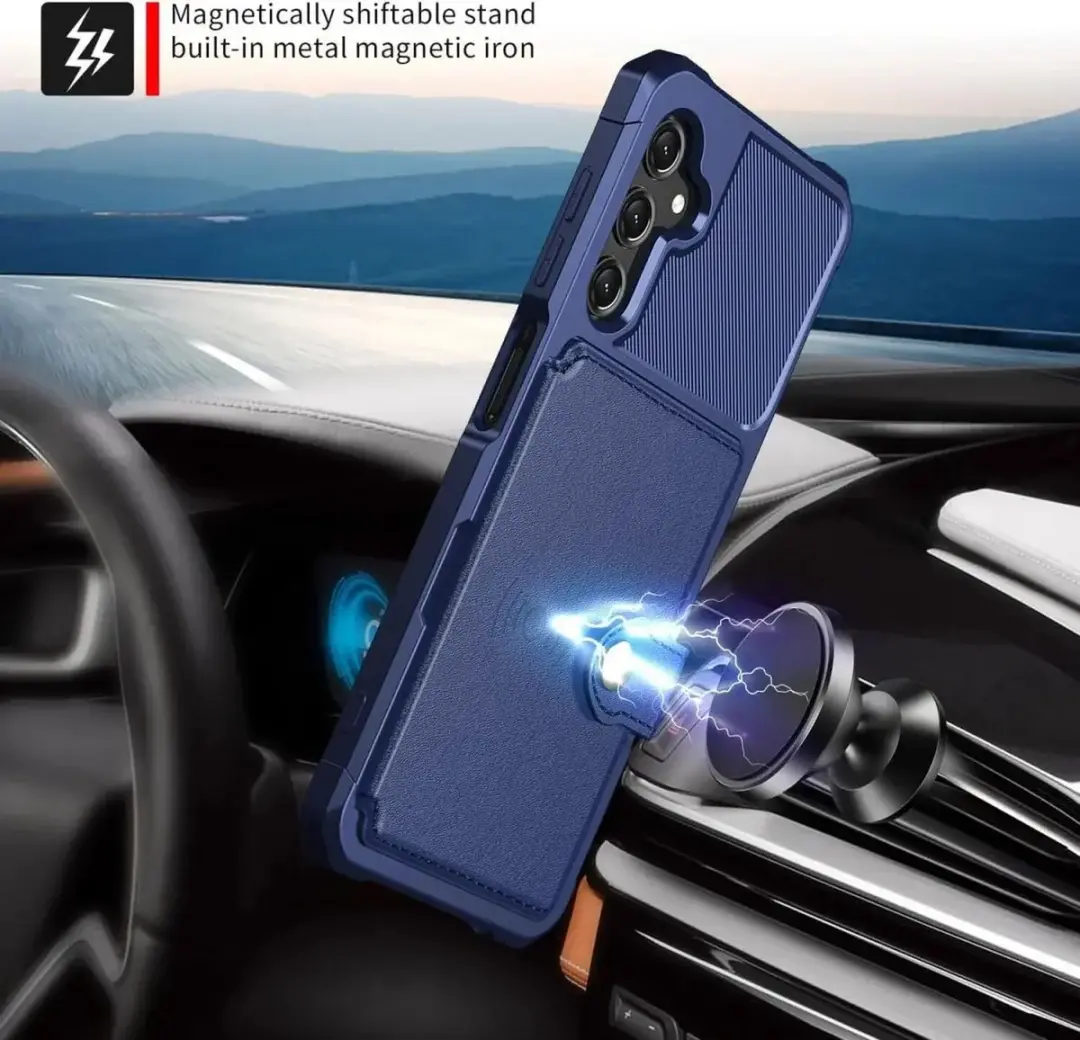 Selected Portemonnee Hoesje Samsung Galaxy A16 - 4 Pasjes - Blauw