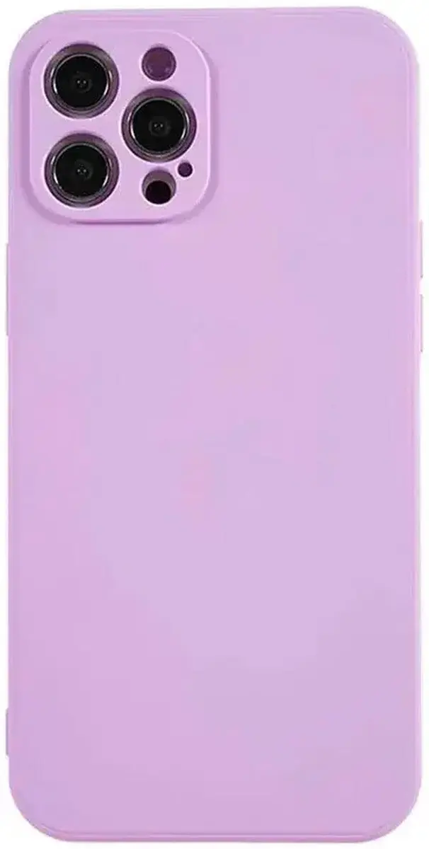 Selected Hoesje iPhone 12 Pro Camera Bescherming - Lila