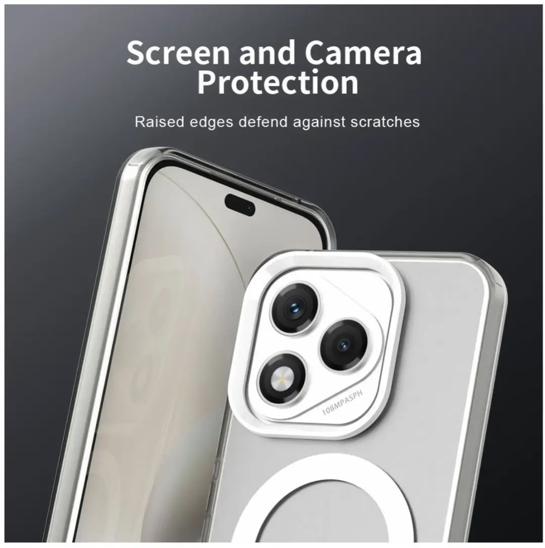 Selected MagSafe Backcover Honor 400 Lite - Wit & Transparant