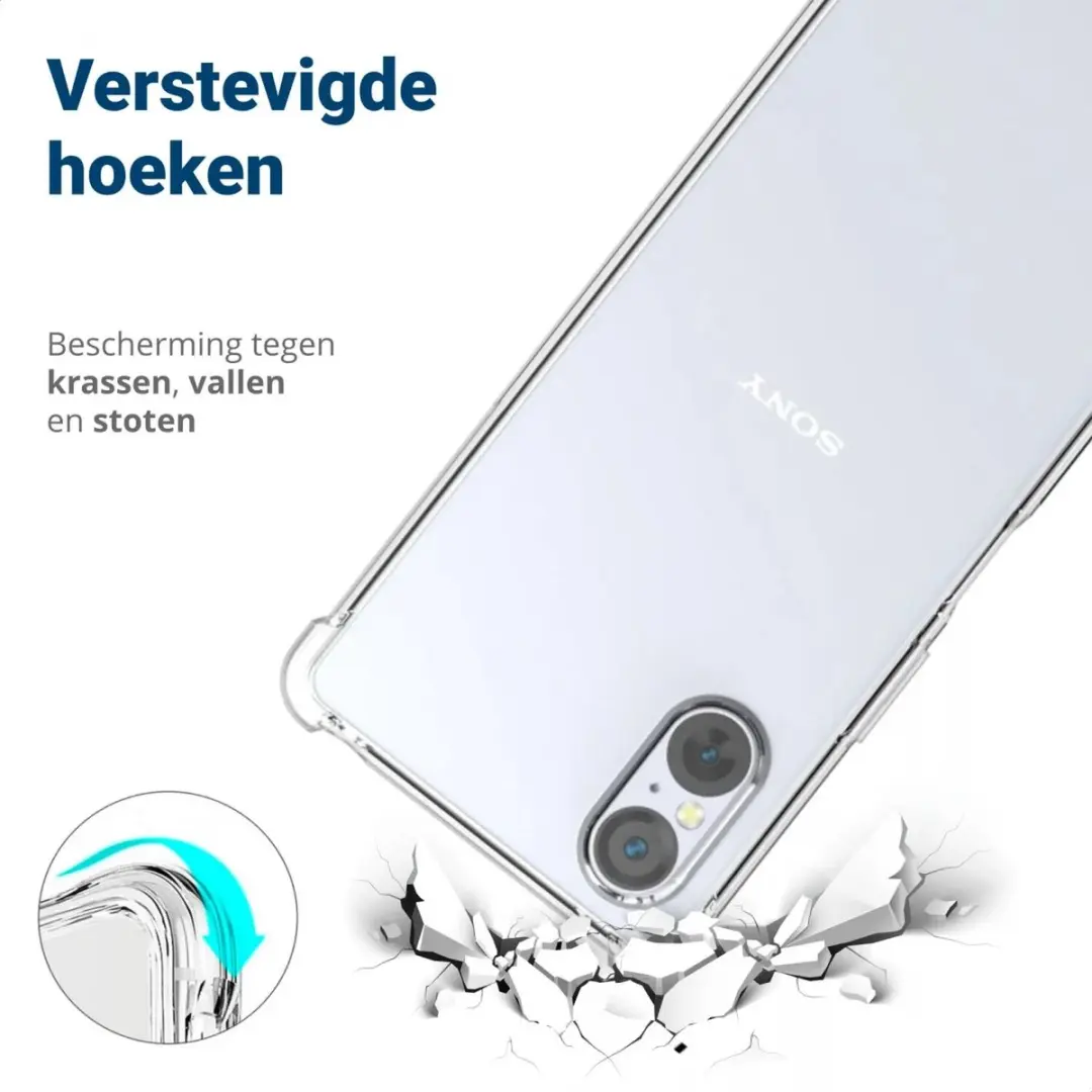 Selected Transparant TPU Hoesje Sony Xperia 5 V - Schokbestendig
