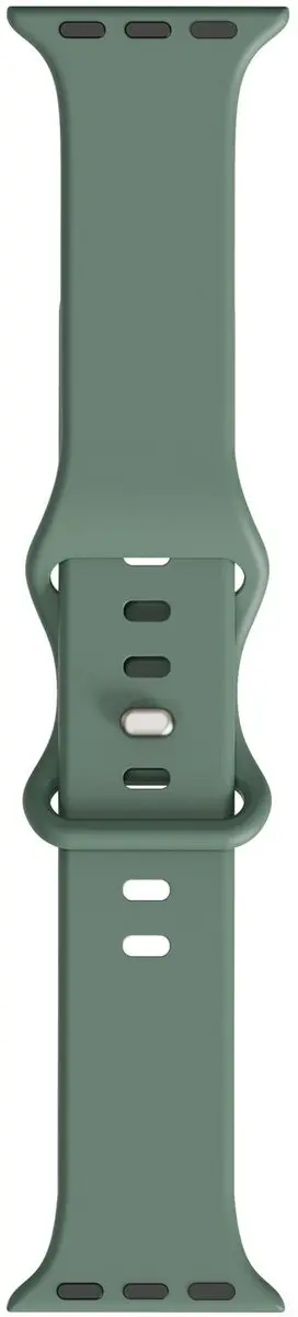 Selected SBG Siliconen Horlogeband Apple Watch 6 44mm - Donker Groen