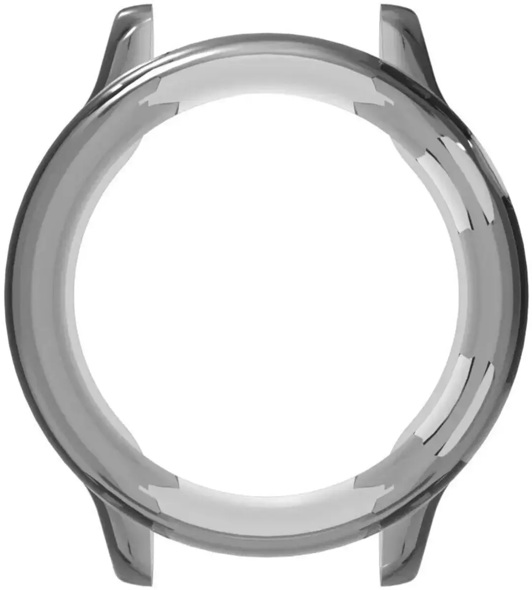 Selected Hoesje Garmin Vivoactive 6 - TPU Bumper - Transparant Zwart