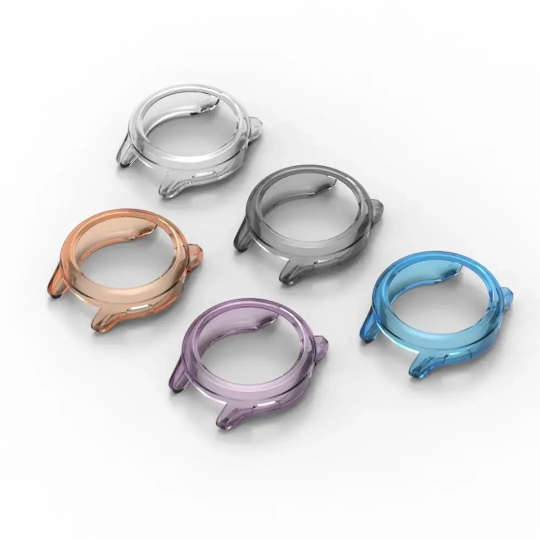 Selected Hoesje Garmin Vivoactive 6 - TPU Bumper - Transparant Zwart