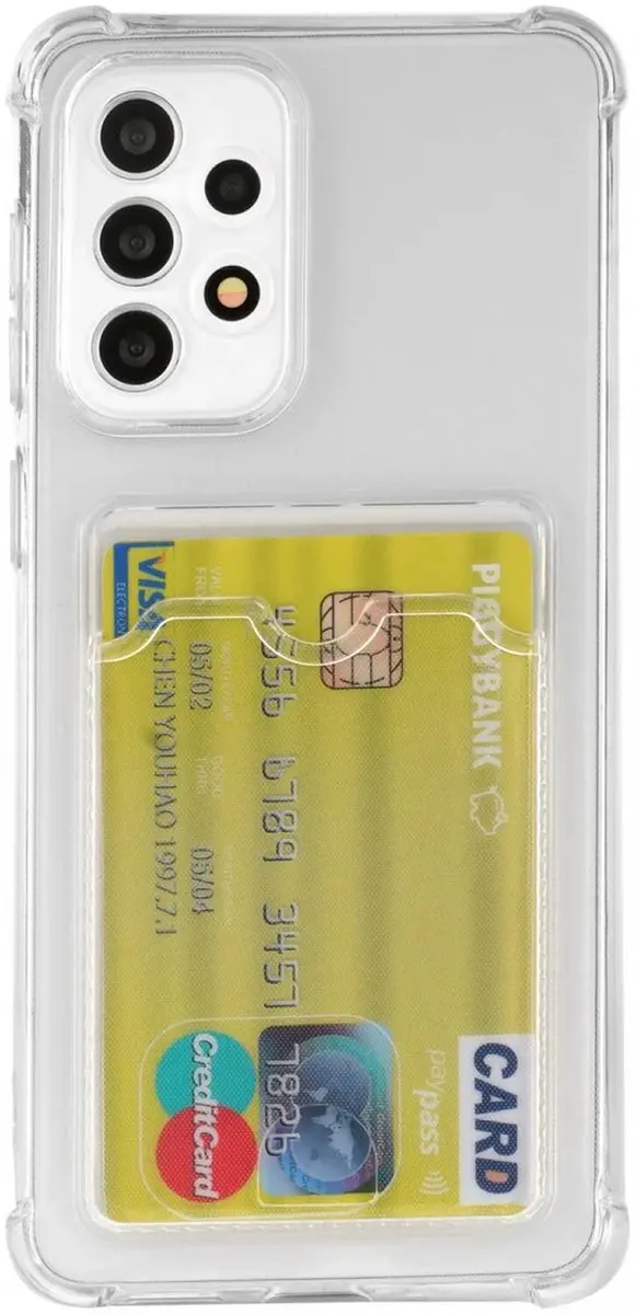 Selected Transparant TPU Hoesje Samsung Galaxy A52 - Pasjeshouder