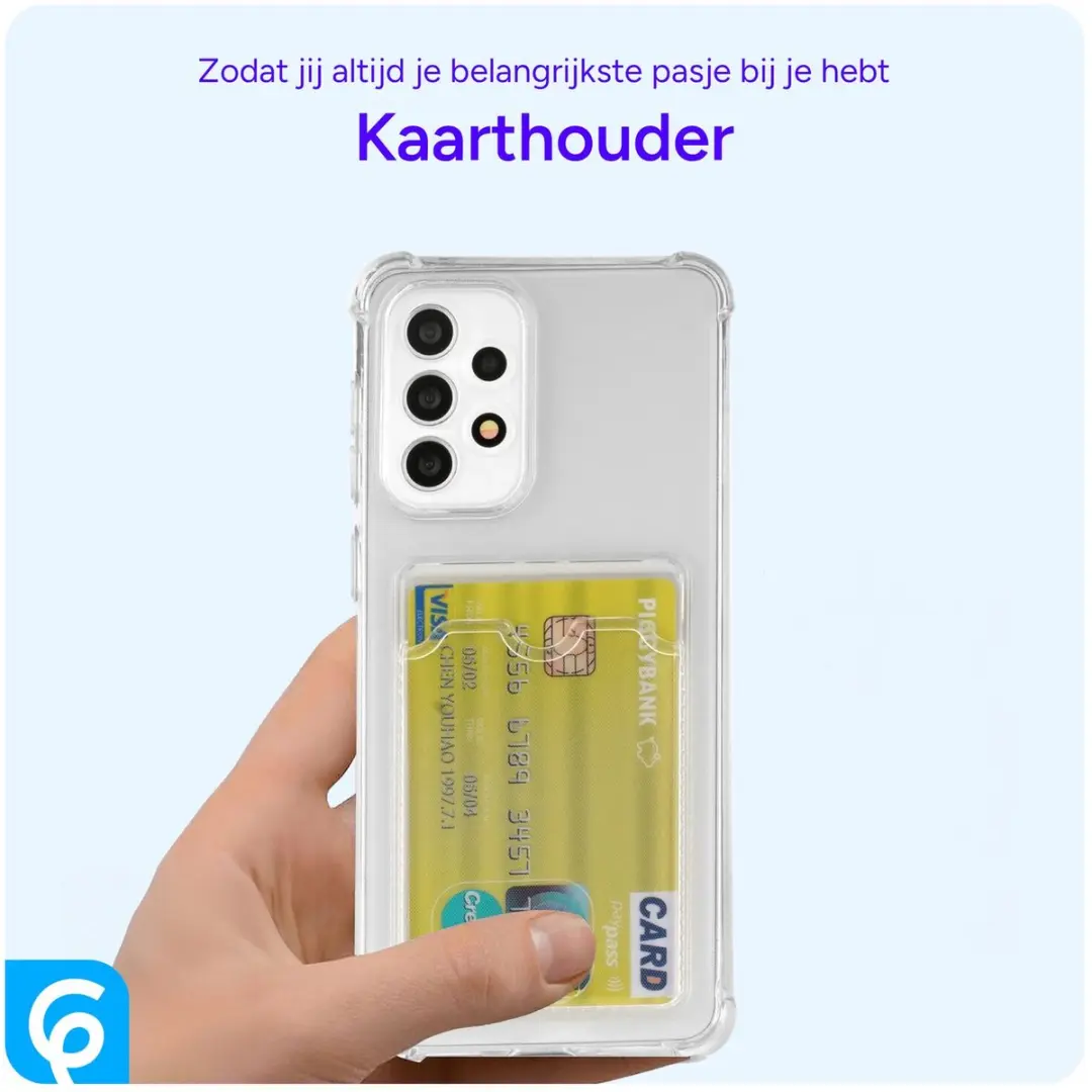 Selected Transparant TPU Hoesje Samsung Galaxy A52 - Pasjeshouder